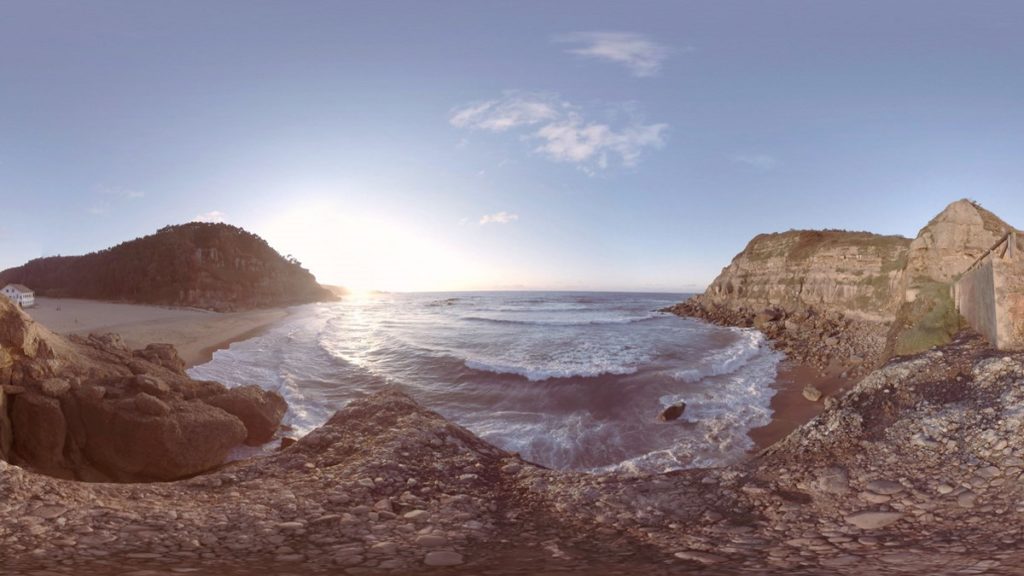 Gijon playa de la ñora experiencia vr